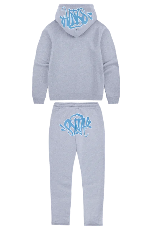 Synaworld OG Syna Tracksuit – Grey/Sky Blue